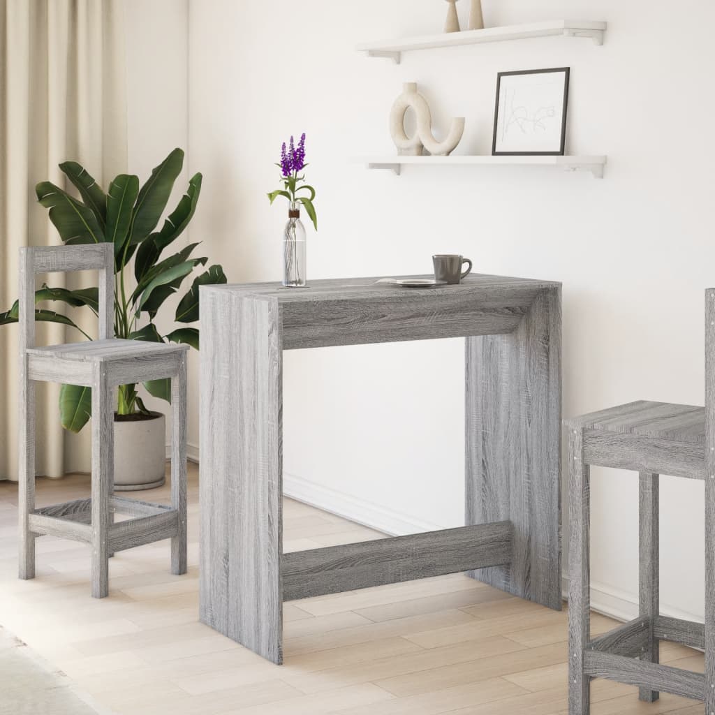Barbord Grå Sonoma Eik 102X50X103,5 Cm Konstruert Tre
