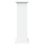 Pidestall Med Oppbevaring Hvit 31X30X90 Cm Konstruert Tre