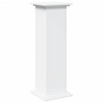 Pidestall Med Oppbevaring Hvit 31X30X90 Cm Konstruert Tre