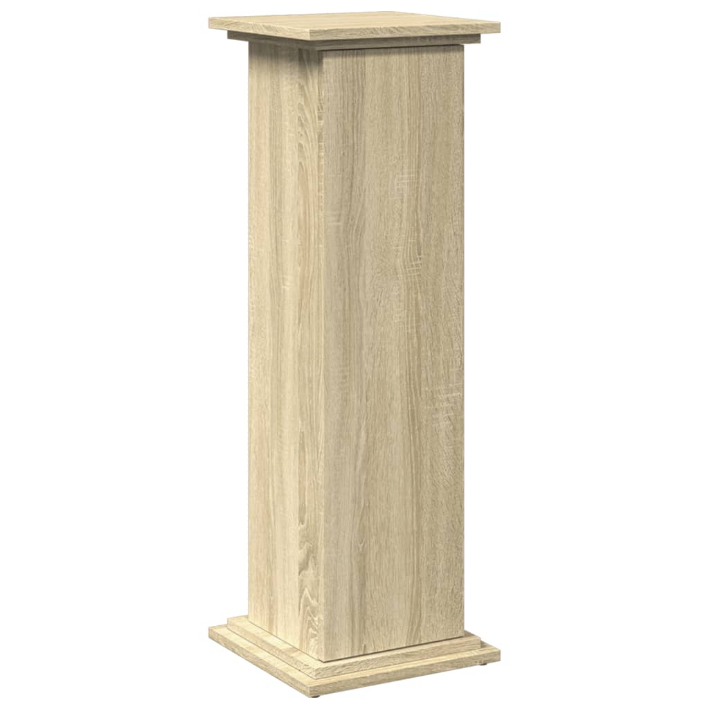 Pidestall Med Oppbevaring Sonoma Eik 31X30X90 Cm Konstruert Tre