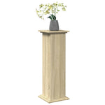 Pidestall Med Oppbevaring Sonoma Eik 31X30X90 Cm Konstruert Tre