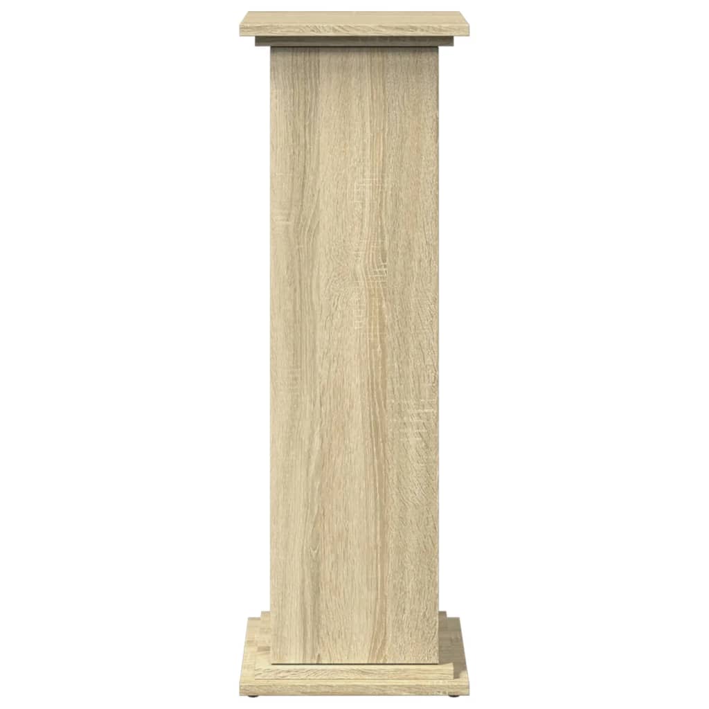 Pidestall Med Oppbevaring Sonoma Eik 31X30X90 Cm Konstruert Tre