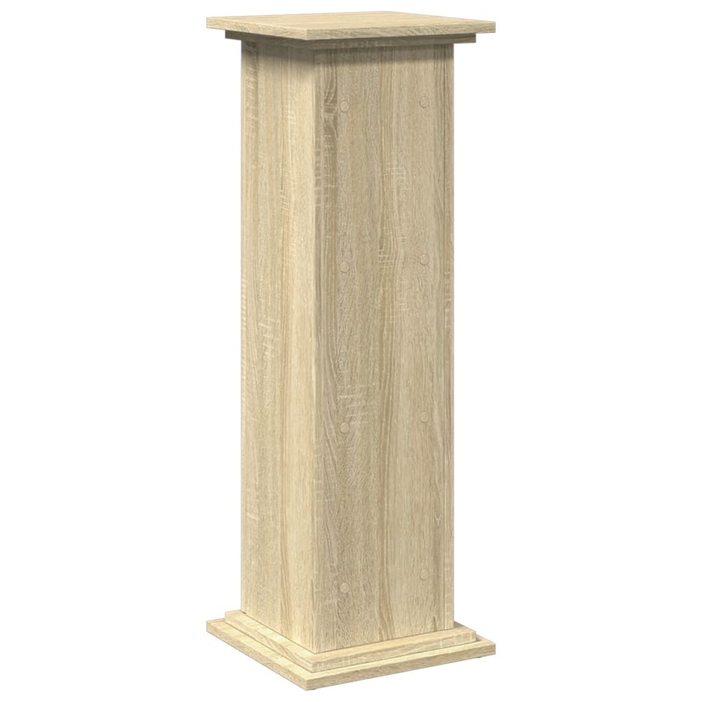 Pidestall Med Oppbevaring Sonoma Eik 31X30X90 Cm Konstruert Tre