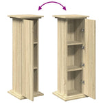 Pidestall Med Oppbevaring Sonoma Eik 31X30X90 Cm Konstruert Tre