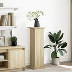 Pidestall Med Oppbevaring Sonoma Eik 31X30X90 Cm Konstruert Tre