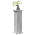 Pidestall Med Oppbevaring Betonggrå 31X30X90 Cm Konstruert Tre