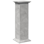 Pidestall Med Oppbevaring Betonggrå 31X30X90 Cm Konstruert Tre