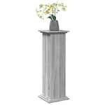 Pidestall Med Oppbevaring Grå Sonoma 31X30X90 Cm Konstruert Tre