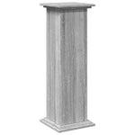 Pidestall Med Oppbevaring Grå Sonoma 31X30X90 Cm Konstruert Tre