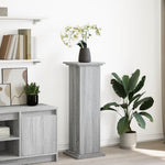 Pidestall Med Oppbevaring Grå Sonoma 31X30X90 Cm Konstruert Tre