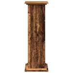 Pidestall Med Oppbevaring Gammelt Tre 31X30X90Cm Konstruert Tre