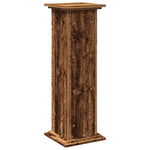 Pidestall Med Oppbevaring Gammelt Tre 31X30X90Cm Konstruert Tre