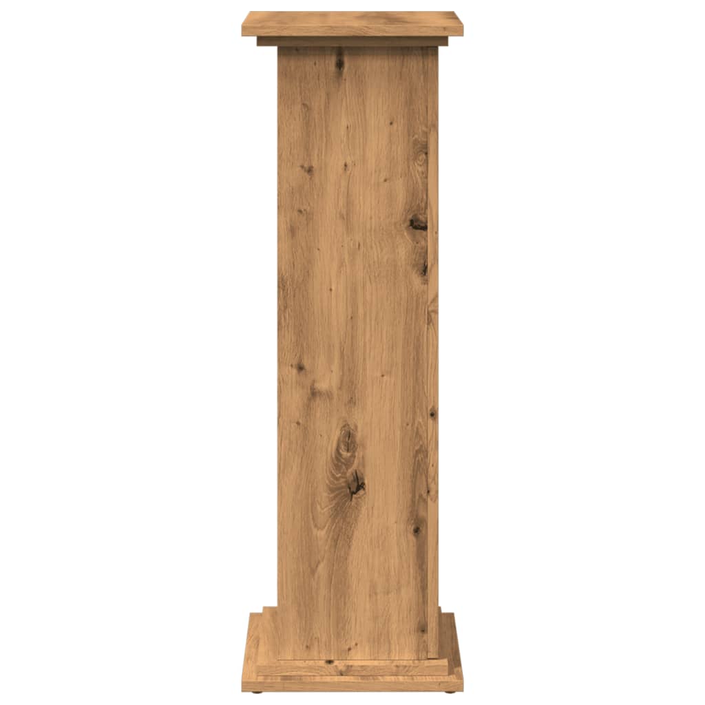 Pidestall Med Oppbevaring Artisan Eik 31X30X90Cm Konstruert Tre