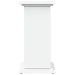 Pidestall Med Oppbevaring Hvit 31X30X60 Cm Konstruert Tre