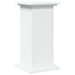 Pidestall Med Oppbevaring Hvit 31X30X60 Cm Konstruert Tre