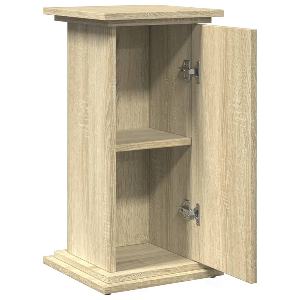 Pidestall Med Oppbevaring Sonoma Eik 31X30X60 Cm Konstruert Tre