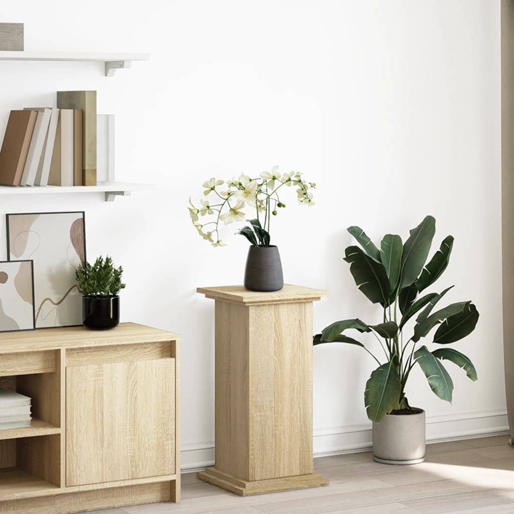 Pidestall Med Oppbevaring Sonoma Eik 31X30X60 Cm Konstruert Tre