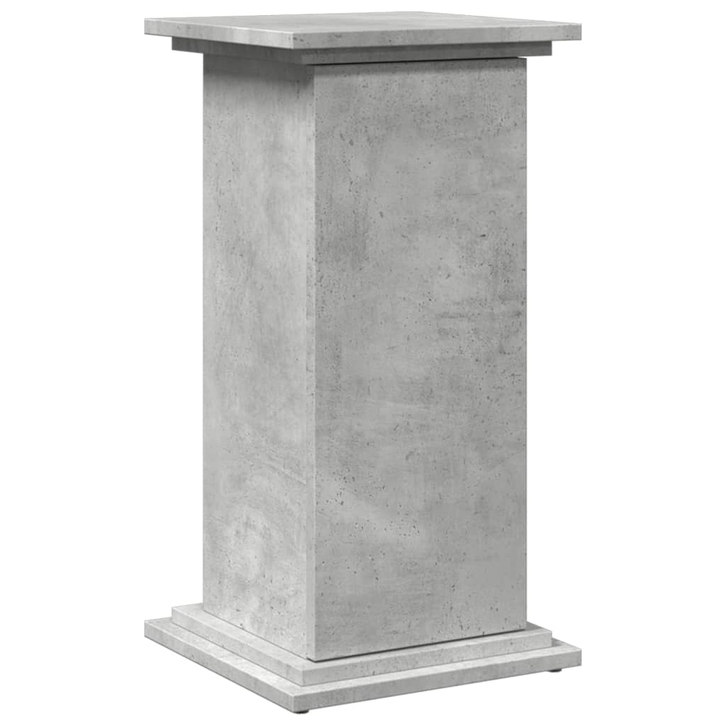 Pidestall Med Oppbevaring Betonggrå 31X30X60 Cm Konstruert Tre