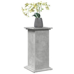 Pidestall Med Oppbevaring Betonggrå 31X30X60 Cm Konstruert Tre