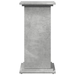 Pidestall Med Oppbevaring Betonggrå 31X30X60 Cm Konstruert Tre