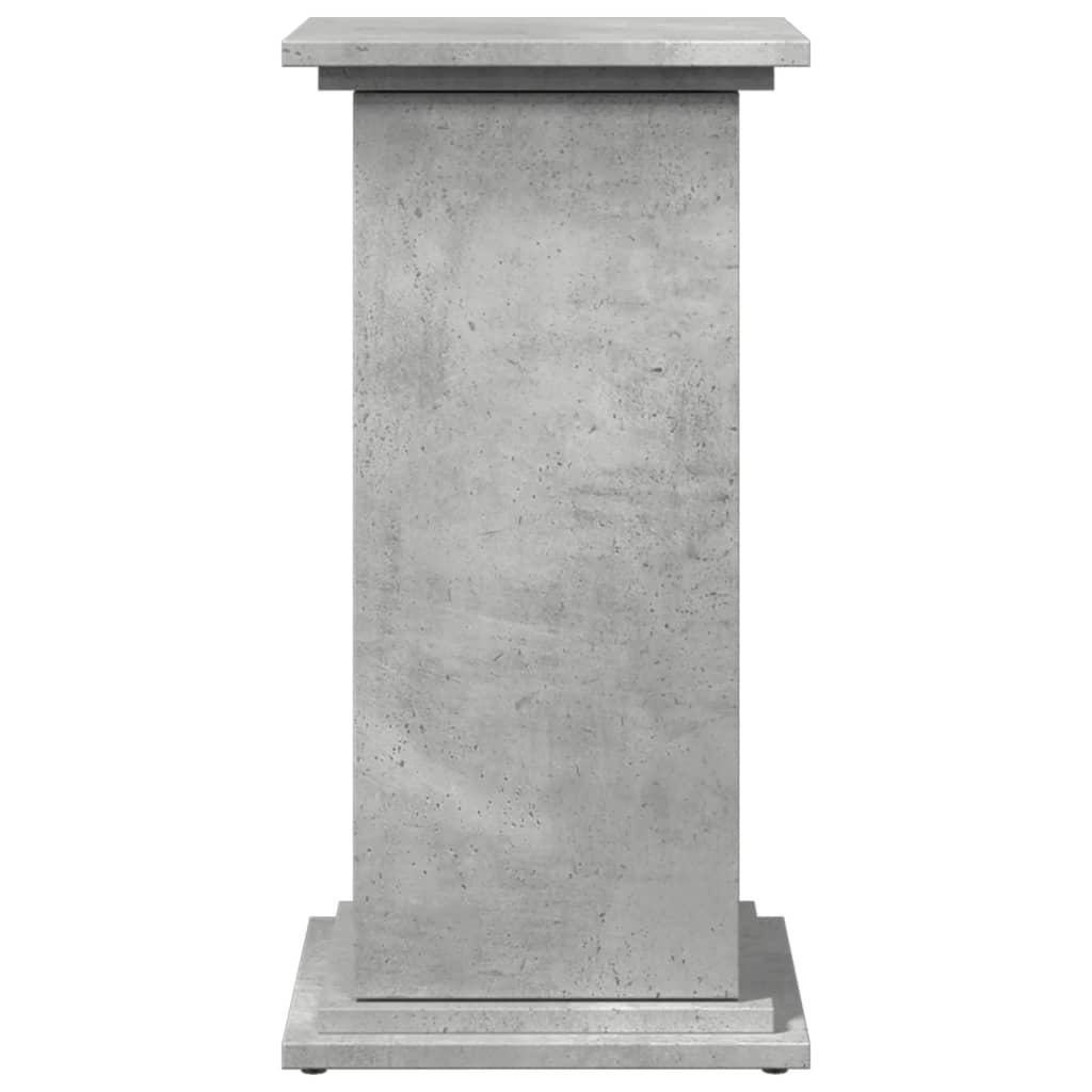 Pidestall Med Oppbevaring Betonggrå 31X30X60 Cm Konstruert Tre
