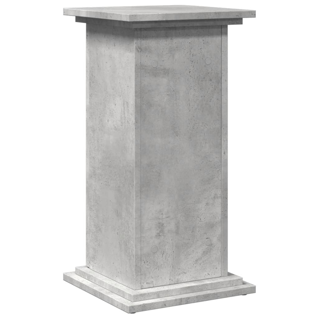 Pidestall Med Oppbevaring Betonggrå 31X30X60 Cm Konstruert Tre