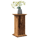 Pidestall Med Oppbevaring Gammelt Tre 31X30X60Cm Konstruert Tre