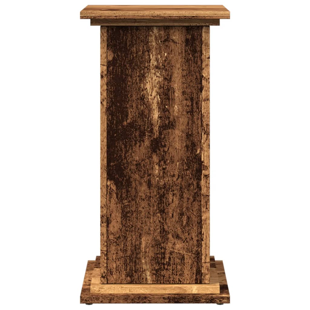 Pidestall Med Oppbevaring Gammelt Tre 31X30X60Cm Konstruert Tre