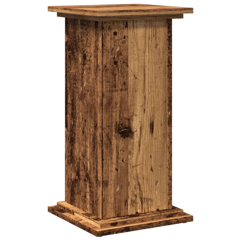Pidestall Med Oppbevaring Gammelt Tre 31X30X60Cm Konstruert Tre