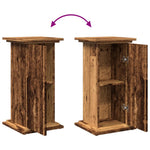 Pidestall Med Oppbevaring Gammelt Tre 31X30X60Cm Konstruert Tre