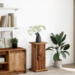 Pidestall Med Oppbevaring Gammelt Tre 31X30X60Cm Konstruert Tre