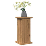 Pidestall Med Oppbevaring Hvit 31X30X60 Cm Konstruert Tre