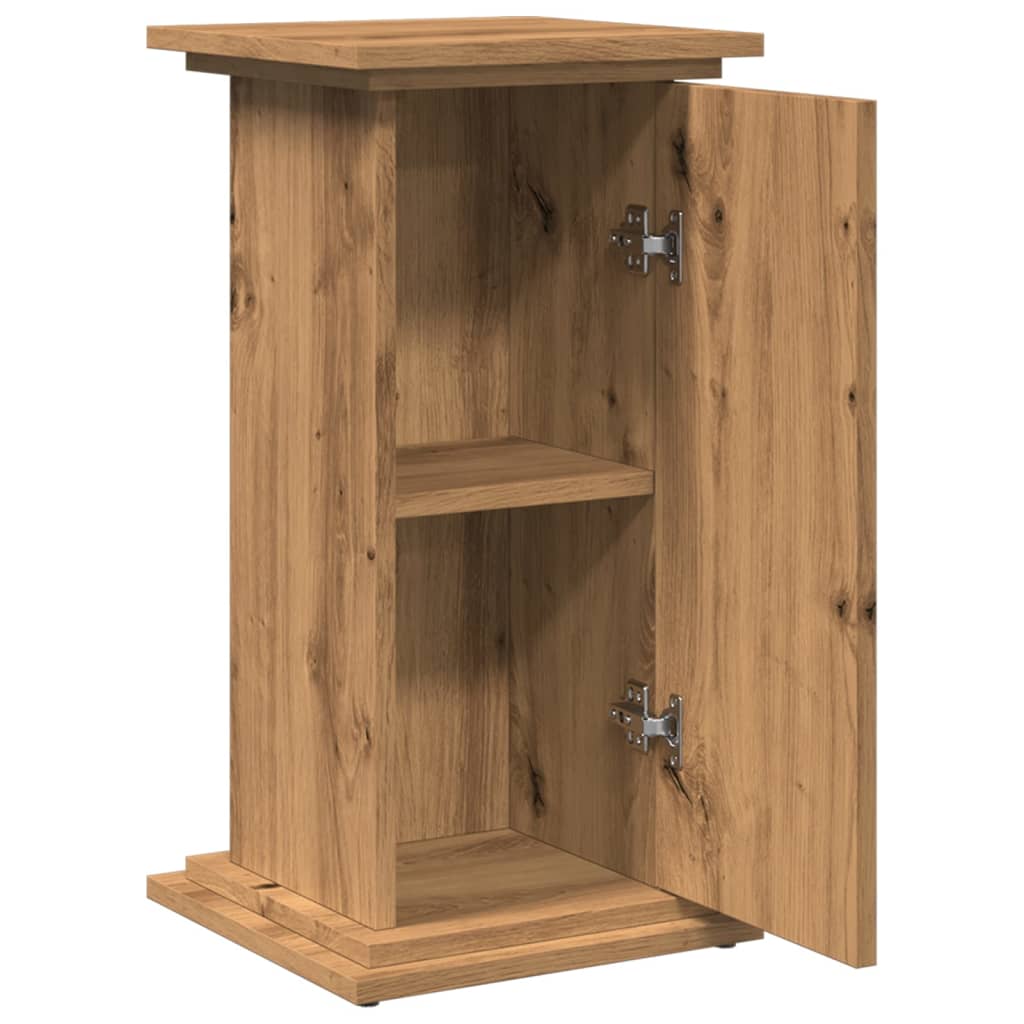 Pidestall Med Oppbevaring Hvit 31X30X60 Cm Konstruert Tre