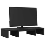 Skjermstativ Justerbar Svart 60X24X10,5 Cm Konstruert Tre