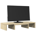 Skjermstativ Justerbar Sonoma Eik 60X24X10,5 Cm Konstruert Tre