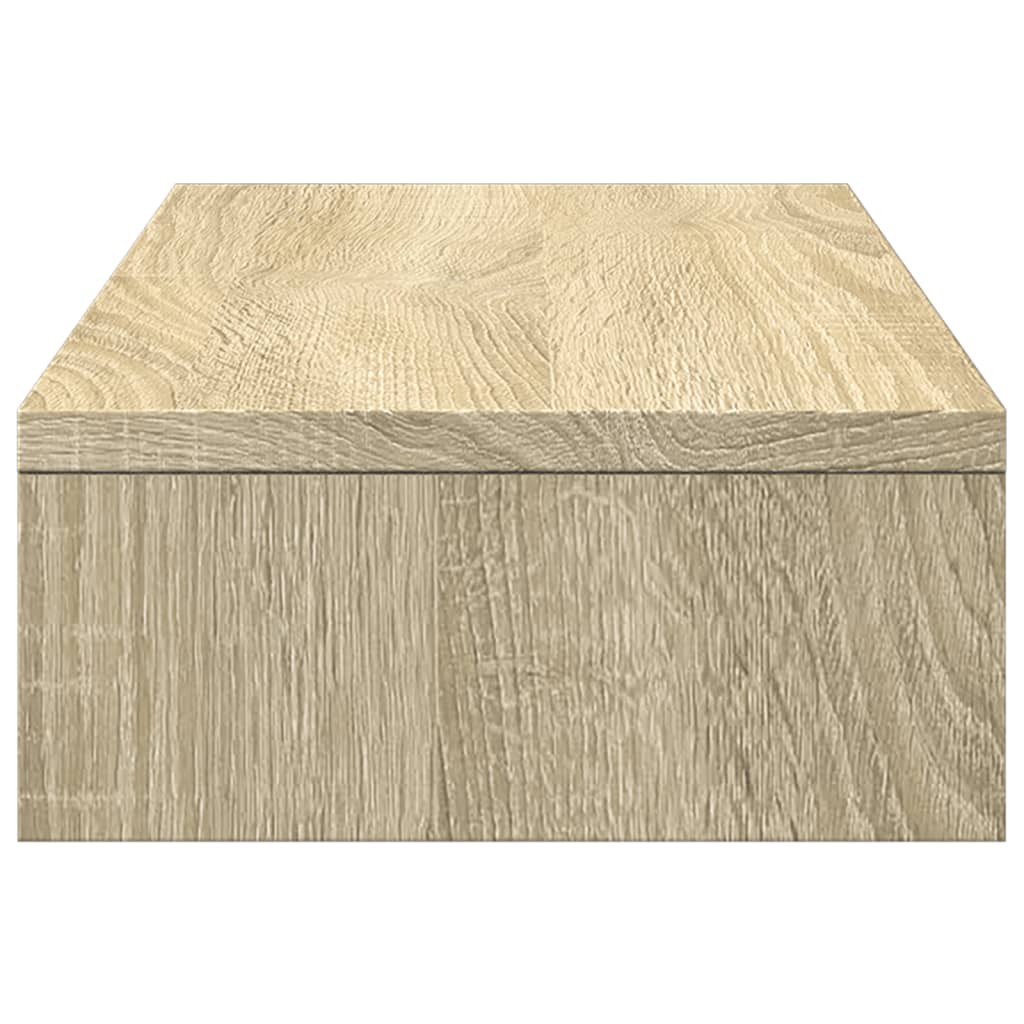 Skjermstativ Justerbar Sonoma Eik 60X24X10,5 Cm Konstruert Tre
