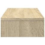 Skjermstativ Justerbar Sonoma Eik 60X24X10,5 Cm Konstruert Tre