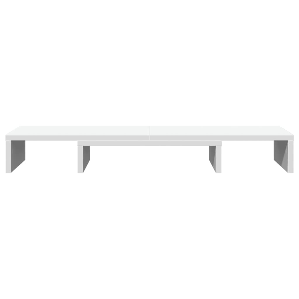 Skjermstativ Justerbart Hvit 80X24X10,5 Cm Konstruert Tre