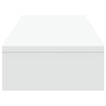 Skjermstativ Justerbart Hvit 80X24X10,5 Cm Konstruert Tre