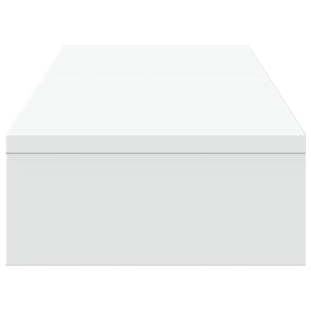 Skjermstativ Justerbart Hvit 80X24X10,5 Cm Konstruert Tre