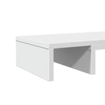 Skjermstativ Justerbart Hvit 80X24X10,5 Cm Konstruert Tre