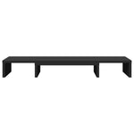 Skjermstativ Justerbart Svart 80X24X10,5 Cm Konstruert Tre