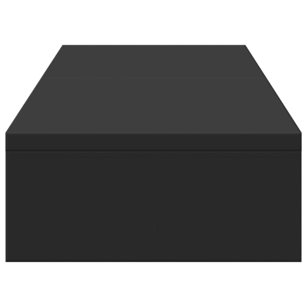Skjermstativ Justerbart Svart 80X24X10,5 Cm Konstruert Tre