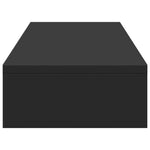 Skjermstativ Justerbart Svart 80X24X10,5 Cm Konstruert Tre