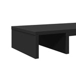 Skjermstativ Justerbart Svart 80X24X10,5 Cm Konstruert Tre