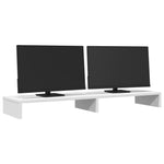 Skjermhylle Hvit 100X27X10 Cm Konstruert Tre
