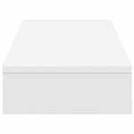 Skjermhylle Hvit 100X27X10 Cm Konstruert Tre