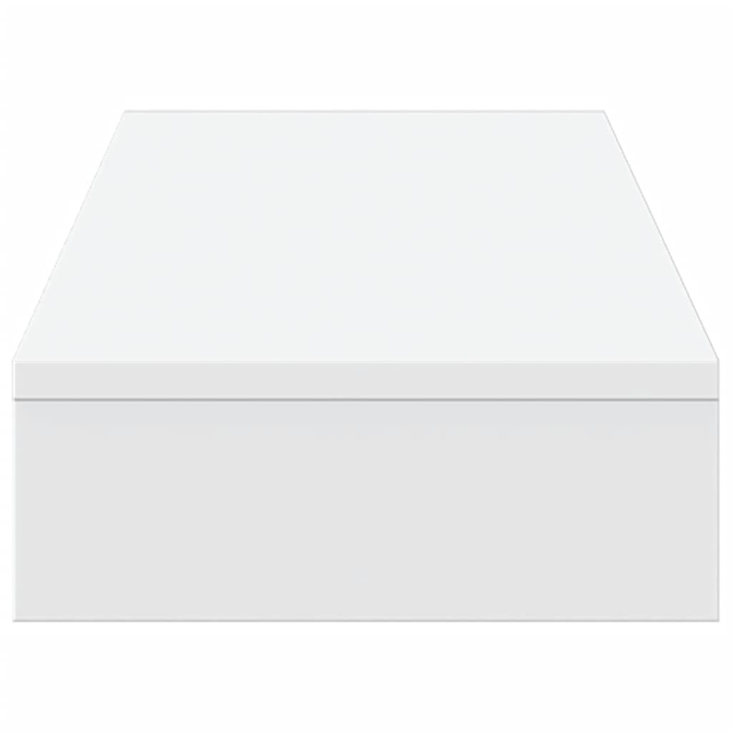 Skjermhylle Hvit 100X27X10 Cm Konstruert Tre