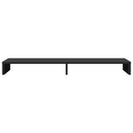 Skjermhylle Svart 100X27X10 Cm Konstruert Tre