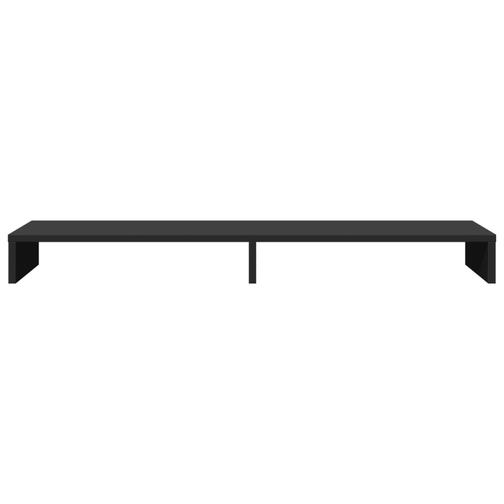 Skjermhylle Svart 100X27X10 Cm Konstruert Tre
